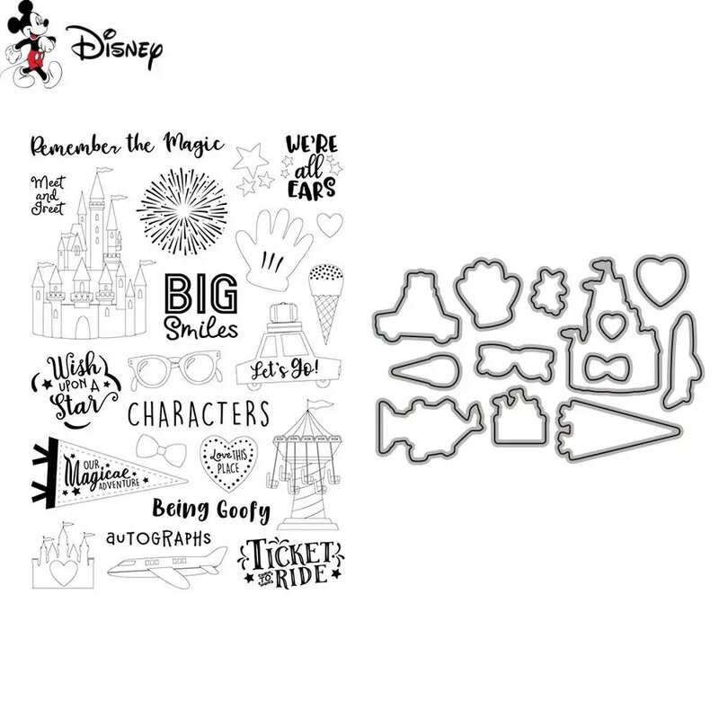 Disney mickey carimbos e dados conjunto para diy scrapbooking cartão de papel decorativo fazer nova chegada 2022 sonho diversão selos claros