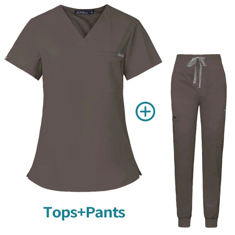 Enfermeira Cirurgia Dentária Workwear, Hospital Trabalhando Scrubs Set, Uniforme da sala de cirurgia, Atacado Suprimentos Médicos
