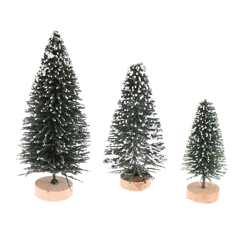 Miniature Christmas Tree Ornamento para Home Decor, Mini Doll House Acessórios, Micro Paisagem Decor, 1:12