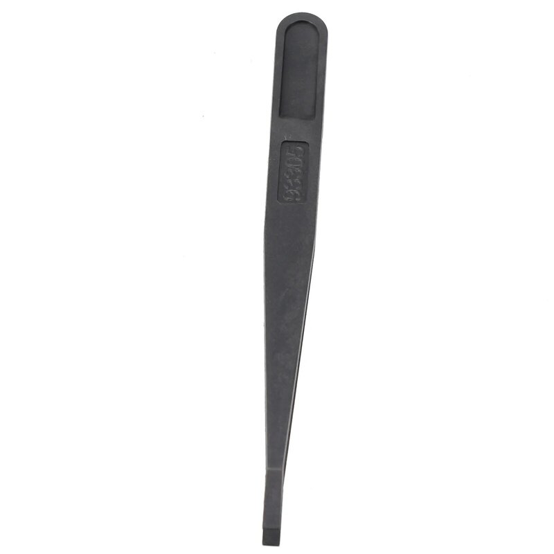 Anti-estático Black Carbon Fiber Pinças, ferramenta de reparo durável, conveniente ferramenta curvada, manutenção de alto grau, precisão durável