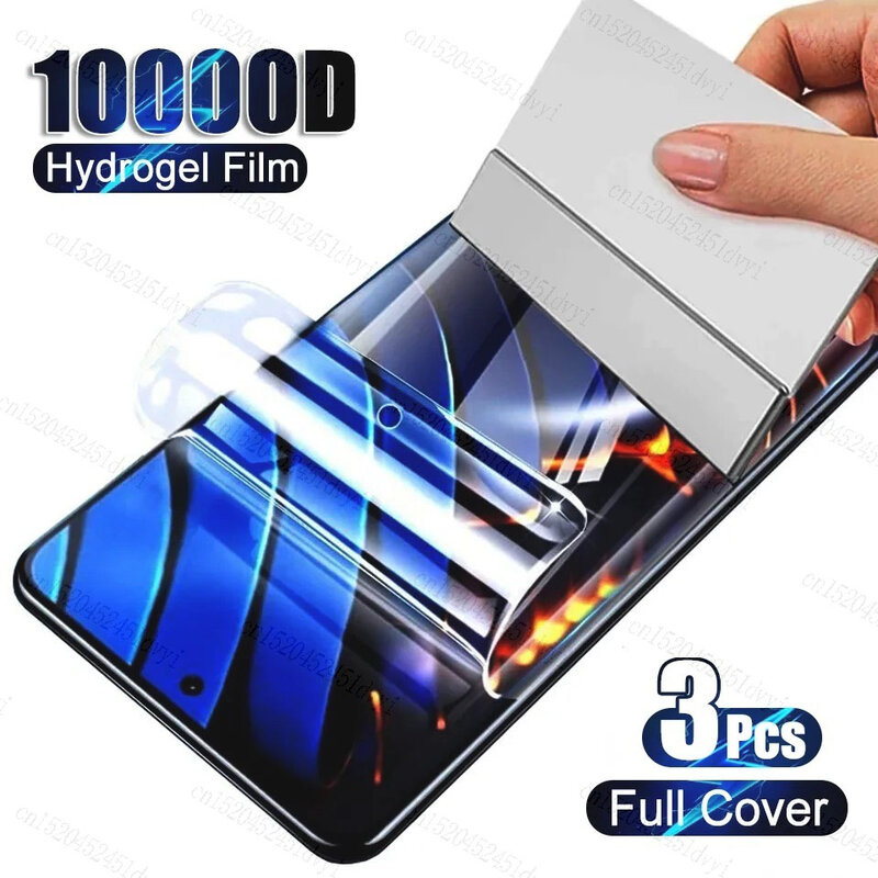 3 Stück Hydro gel folie für Xiaomi Poco X5 X4 F4 GT M5S M4 M6 F5 Pro 12 11 Lite Displays chutz folie für Mi 13 12T 11T 10T Pro Clear Film