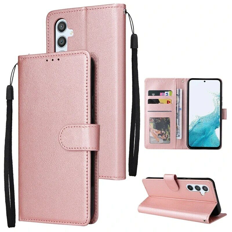 Wallet Card Magnetic Flip Leather Case For Samsung Galaxy A04s A12 A13 A14 M14 A15 A30s A32 A33 A34 A50 A51 A52 A52s A53 A54 A71