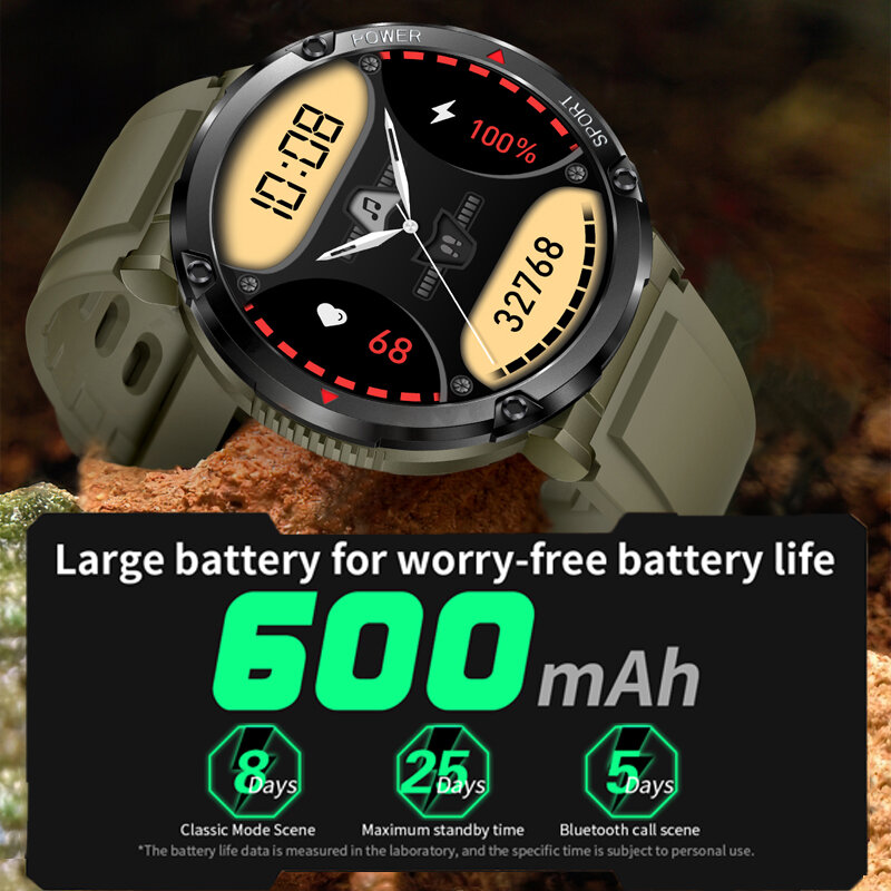 CanMixs inteligentny zegarek dla mężczyzn 1.6 Cal Bluetooth Smartwatch z funkcją dzwonienia dla kobiet zegarek Fitness, Tracker IP68 wodoodporne zegarki sportowe