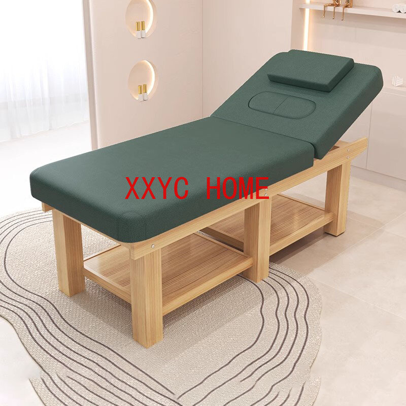 Massage Folding Bed Beauty Mattresses Couch Wooden Tattoo Lash  Bed Full Body Cama Dobravel Beauty Furniture LJ50MB