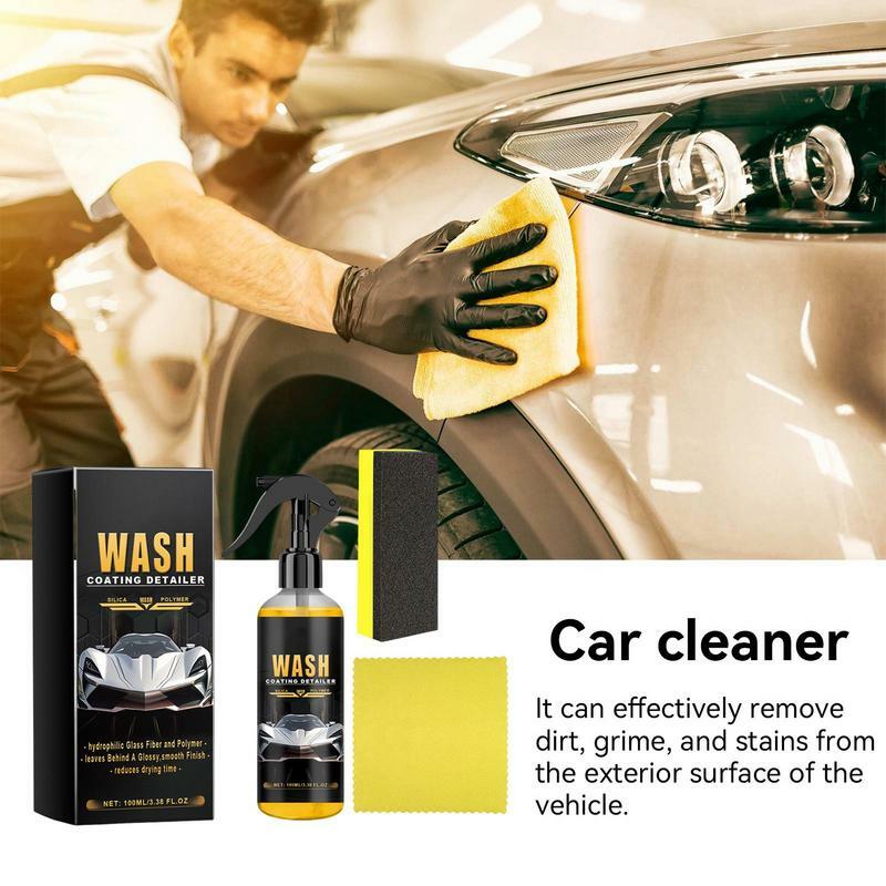 Limpiador y removedor de película de aceite de espuma de lavado de coche, limpiador protector de coche para un brillo y rendimiento mejorados