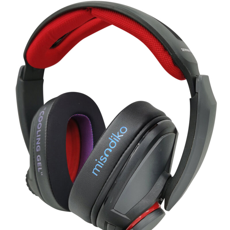Misodiko-almohadillas mejoradas para los oídos, cojines de repuesto para Sennheiser GSP 370/ 350/ 300/ 301/ 302/ 303, auriculares para juegos