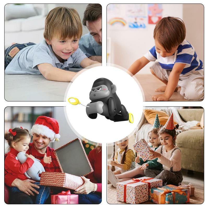 Mainan aktivitas tali tarik, mainan gorila aman dan andal tahan lama dan kreatif membantu pengembangan Visual untuk anak laki-laki