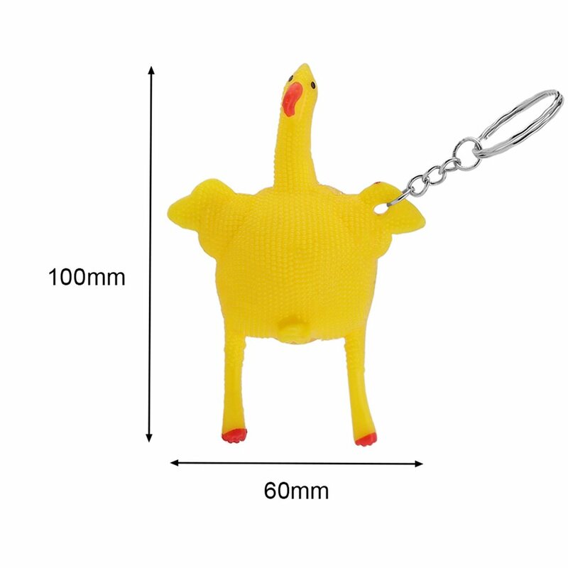 Brinquedo engraçado frango, descompressão, anti-stress, engraçado, engraçado, para ser usado como um chaveiro, para ser usado como um presente