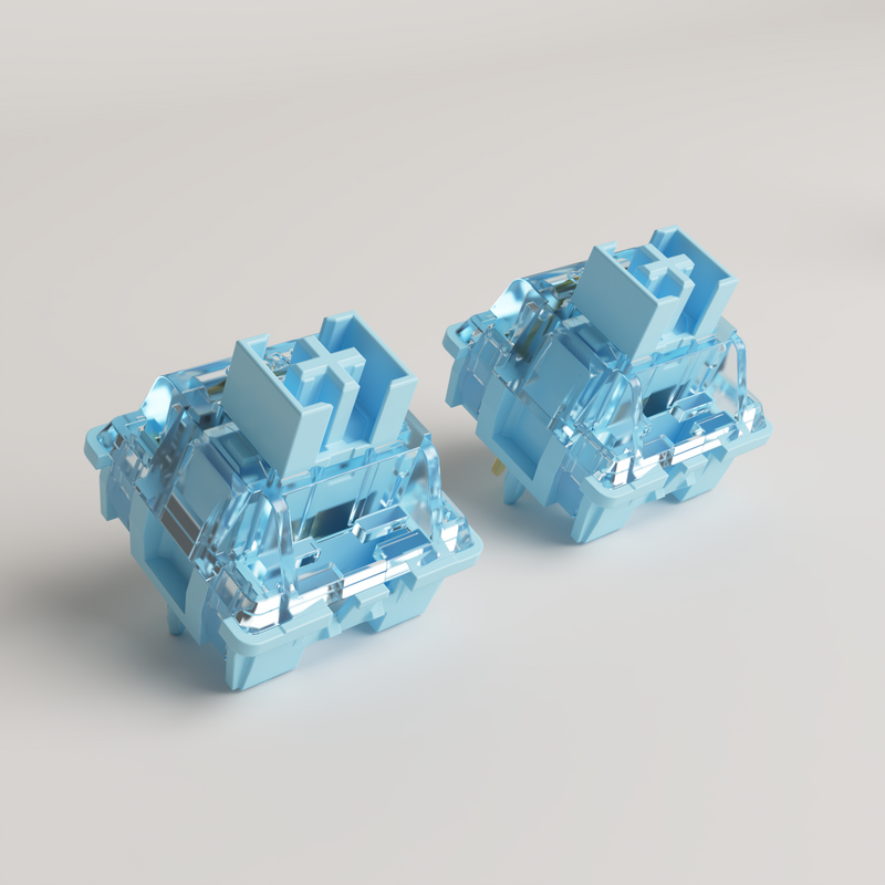 Akko-V3 برو كريم الأزرق اللمس التبديل مع الجذعية الغبار ، متوافق مع لوحة المفاتيح الميكانيكية MX ، 45 قطعة ، 45 قطعة