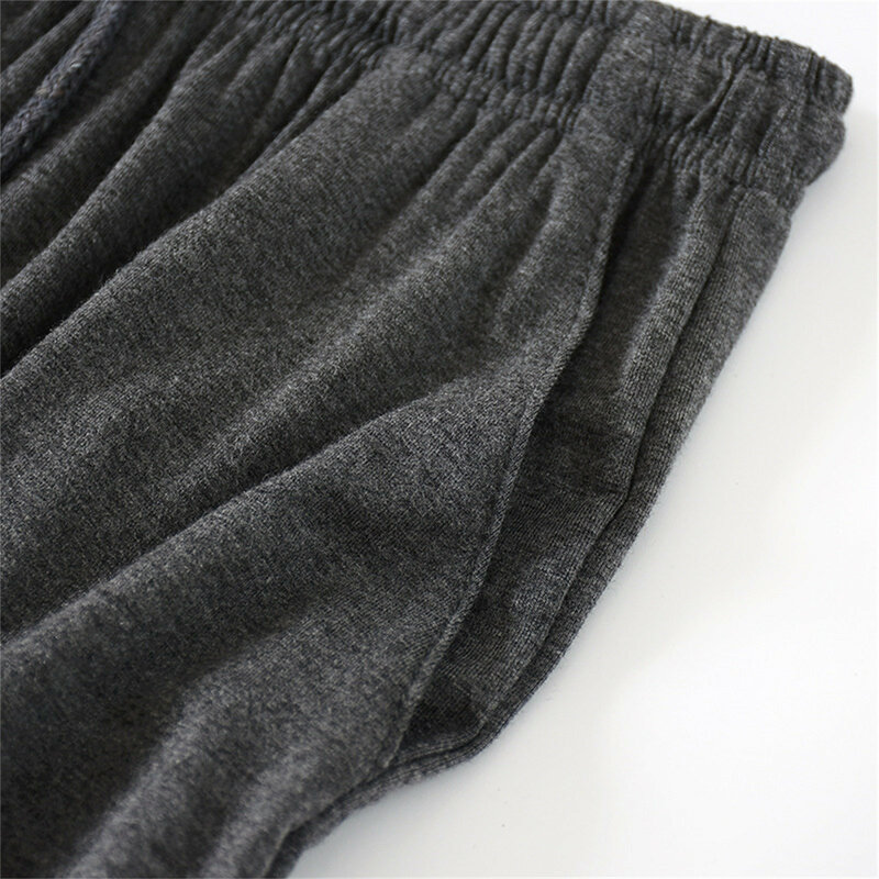 Męskie spodnie od piżamy męskie letnie cienkie pięciopunktowe spodenki domowe luźne spodnie plażowe duże domowa piżama odzież do snu mężczyzn