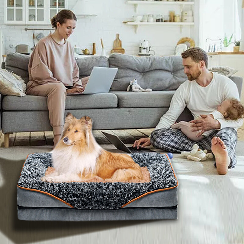 Dropship 2023 Produk Terlaris Tempat Tidur Anjing Ritsleting Tempat Tidur Kandang Tikar Tempat Tidur Sofa Anjing Besar Musim Dingin Tikar Dapat Dicuci untuk Anjing Kecil