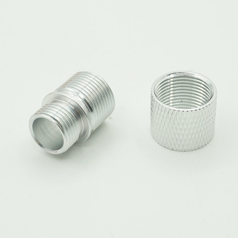 14mm CCW to 12mm CW Nut/Threaded Fastener Aluminum 14mm Counterclockwise Thread -12mm Clockwise Thread Conversion Adapter