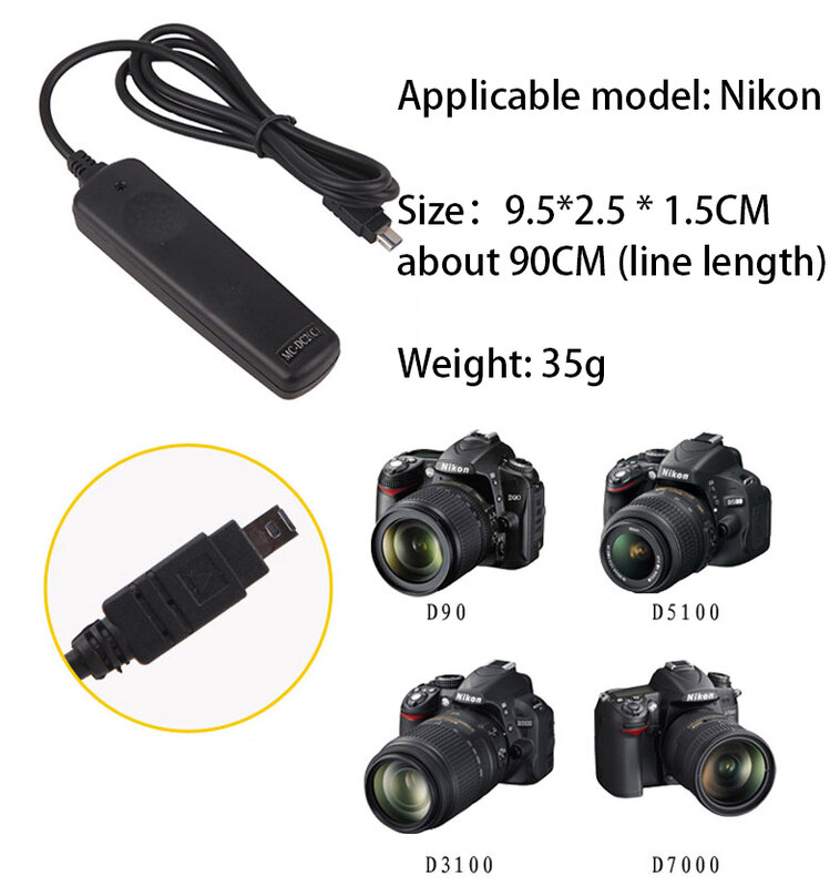 BIZOE kamera Shutter Release Time-Lapse fotografi Nikon D780 D90D750 D610D600 Camera Camera D7500D5600D5400D5300D520