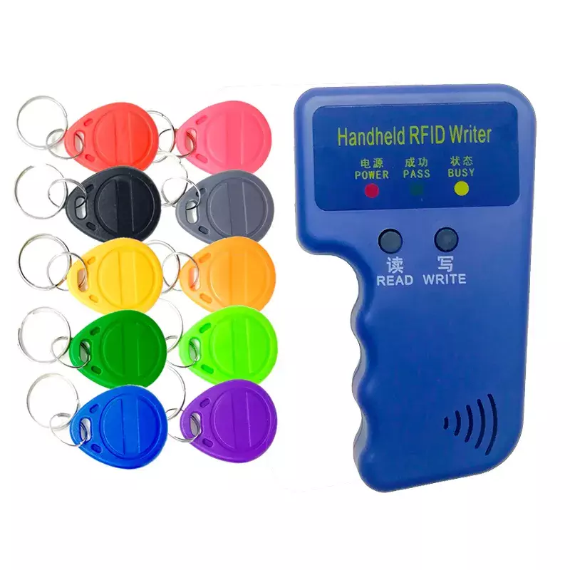 Lecteur de duplicateur de copieur RFID, étiquettes d'identification réinscriptibles, étiquettes de porte-clés, déterminer 125KHz, EM4100, TK4100, EM4305, T5577, 5 pièces