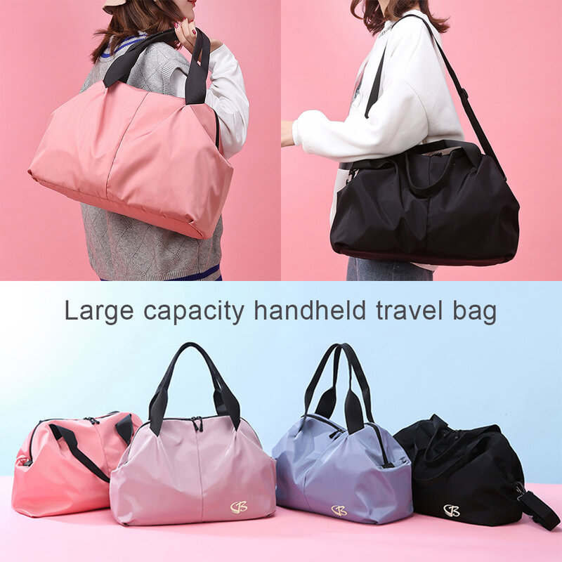 New Waterproof Nylon Large Capacity Handbag Travelling Storage Bag Single Shoulder Lifting Handle Fitness Yoga Sport Bags