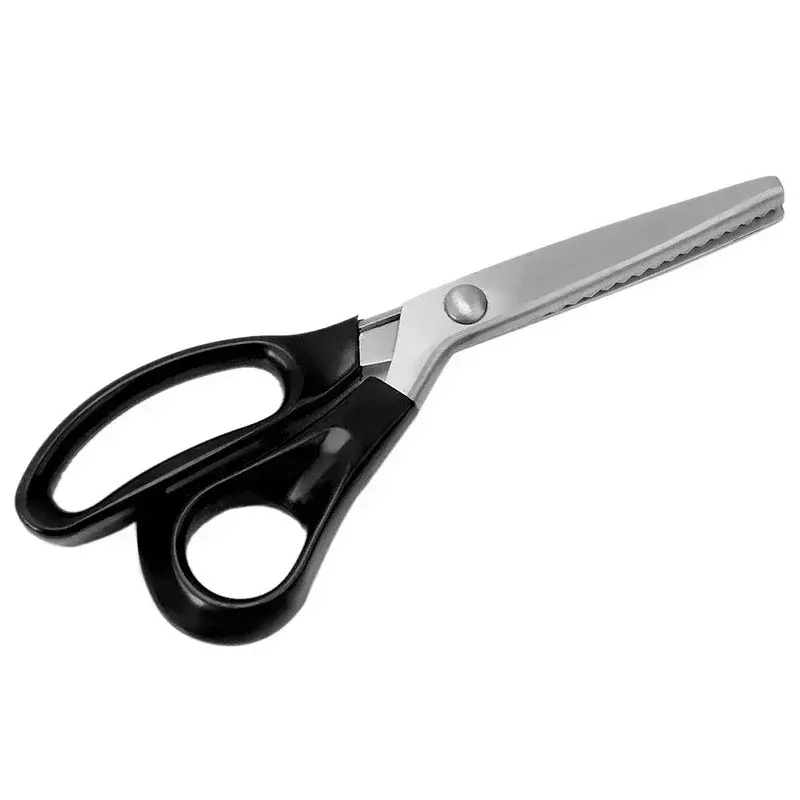Stainless Steel Shears Lace Scissor Professional Dressmaking Zig Zag Cut Tailor Clothing Fabric Leather Serrated Sewing Tools