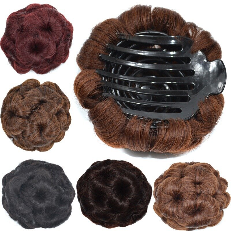 Parrucca Afro Hair Puff con clip affascinanti parrucche alla moda estensioni panini per capelli per le donne moda ed elegante Display artefatto