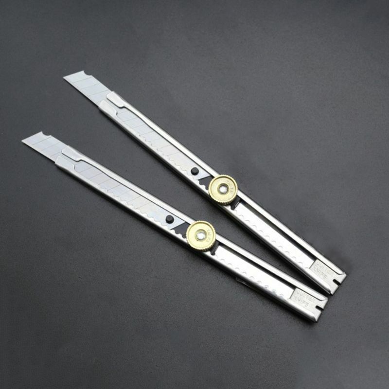 Couteau utilitaire Portable à verrouillage automatique, lame à pointe 30 °, coupe-papier rétractable pour rasoir