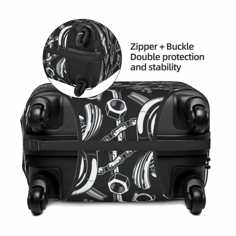 Ricambi Auto stampa bagagli parapolvere protettive elastico impermeabile 18-32 pollici copertura valigia accessori da viaggio