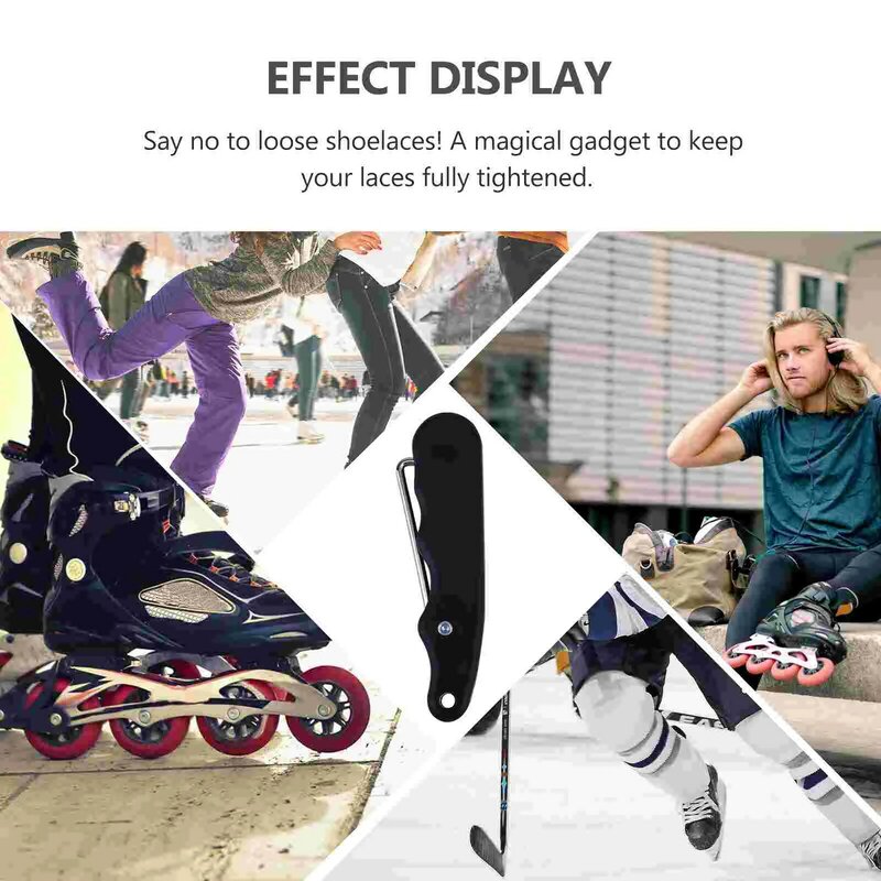 Tight Shoes Lace Tie Tool Skating Shoes Tie Folding Skating Boot Puller Hockey Shoelace Tool With