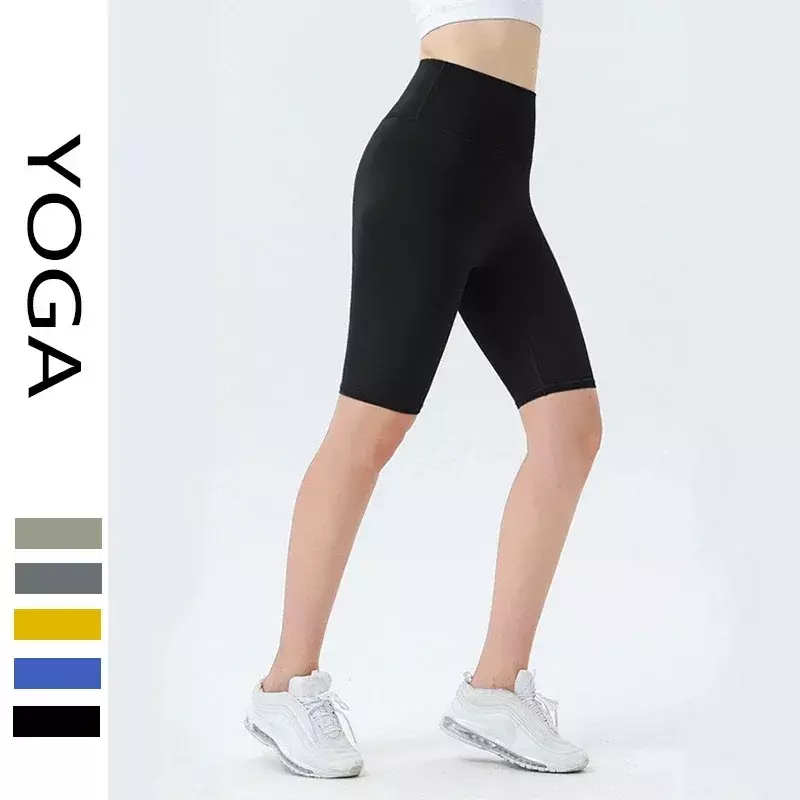 Calças De Yoga De Cintura Alta Para Mulheres, Capris De Levantamento De Quadril, Calça De Ciclismo De Fitness Ao Ar Livre