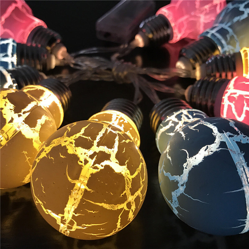 6,6 ft/2m 10led Ball Led-lampen Fee Lampe Vorhang Licht Batterie Powered Knisterte Globus Führte String Lichter für Weihnachten Hochzeit Party