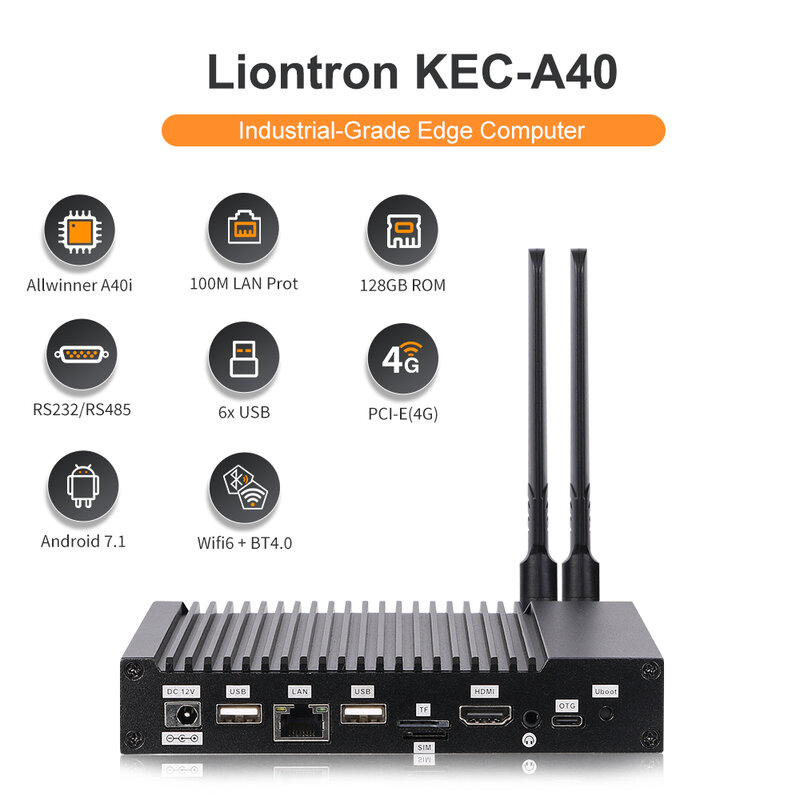 Liontron Mini Desktop Computer Allwinner A40i Quad Core Android Linux High Cost Performance CPU for Edge Computing