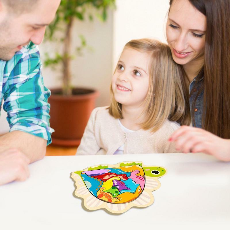 Simpatico cartone animato Puzzle animale in legno di alta qualità Puzzle educativo precoce apprendimento prescolare gioco di Puzzle giocattoli regalo per i bambini