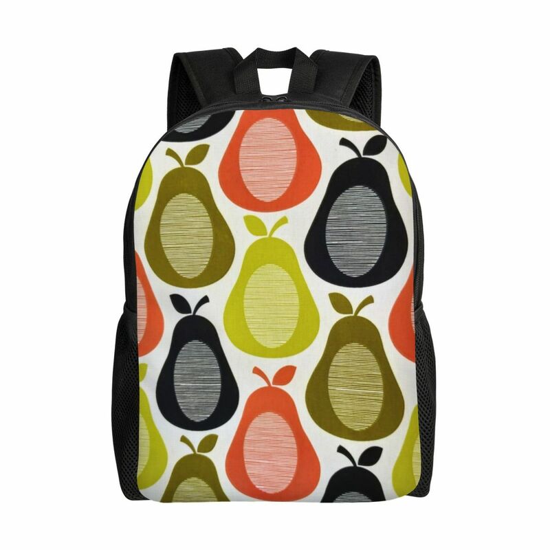 Personalized Orla Kiely Multi Stem Backpacks Women Men Basic Bookbag for School College Scandinavian Mid Century Modern Bags