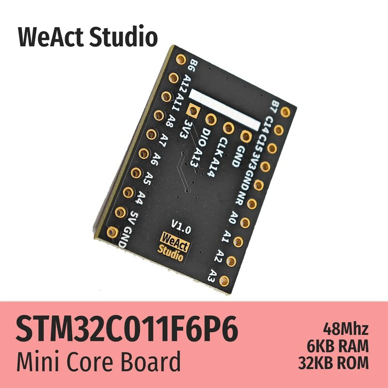 WeAct-Placa de demostración de núcleo STM32C011F6P6, STM32C011, STM32C0, STM32