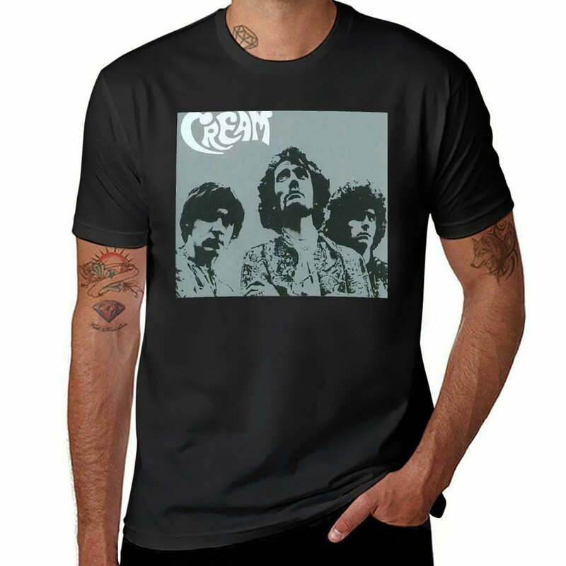 Cream Band T-shirt atasan lucu Bea Cukai kawaii pakaian untuk anak laki-laki Pria Putih t shirt
