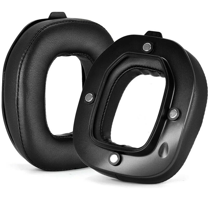 Bantalan Telinga untuk Logitech Astro A40TR Headphone Pengganti Bantalan Telinga Magnet Busa Protein Beludru Cocok Penutup Telinga Sempurna dengan Gesper