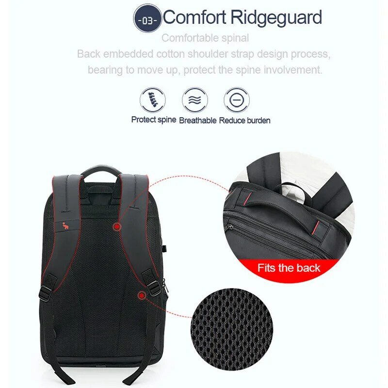 OIWAS Casual Laptop biznesowy plecak męski plecak wielofunkcyjny wodoodporny o dużej pojemności przenośna torba do podróżowania na zewnątrz