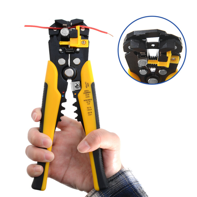 Crimper Kabel Cutter Verstelbare Automatische Draad Stripper Multifunctionele Strippen Krimptang Terminal Hand Tool