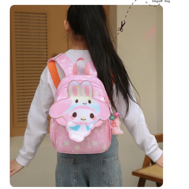 Sanrio Meilti grande capacidade schoolbag para crianças, bonito dos desenhos animados impresso mochila, impermeável, estudante, novo
