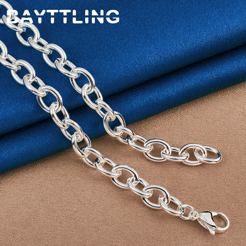 Женское ожерелье из серебра 925 пробы, с гладкой подвеской в виде собаки