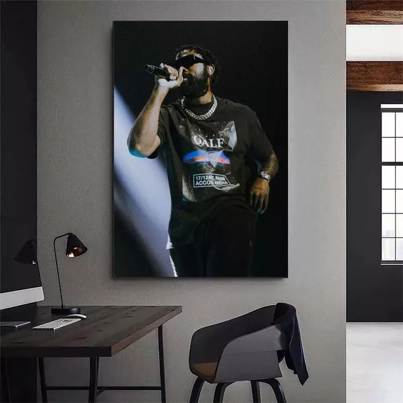 Damso Qalf Rapper Poster Gallery Prints Painting Wall Canvas Pictures Living Room Sticker Small
