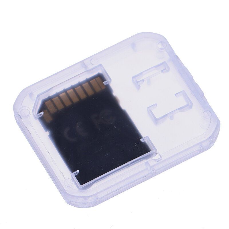 Boîte de rangement en plastique transparent pour cartes mémoire, support de protection, boîtes de rangement transparentes pour cartes SD et TF, 10 pièces