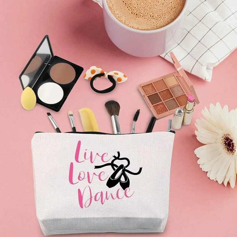 Personalized Canvas Makeup Bags Zipper Pouch Bags Pencil Case Blank for DIY Printing Craft Bags Cosmetic Pouch For Travel