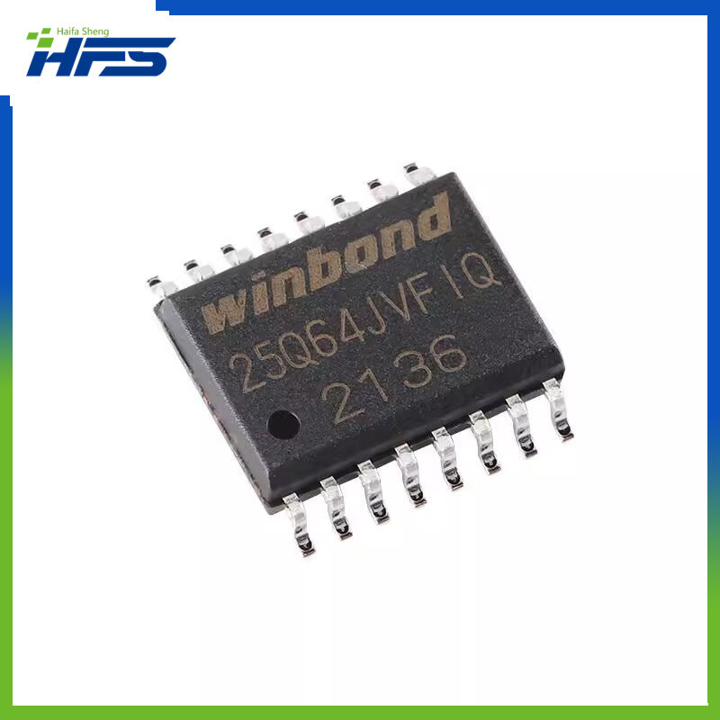 Оригинальный оригинальный чип для флэш-памяти SMD W25Q64JVSFIQ SOIC-16 3V 64M-bit, 10 шт.