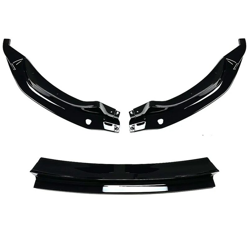 Front Bumper Spoiler Lip Body Kit, preto brilhante, acessórios de fibra de carbono, divisor para BMW F80 M3 F82 F83 M4, 2015 a 2020