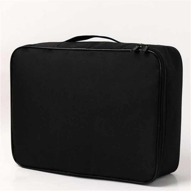Tas koper bisnis tahan air, tas jinjing genggam pria, kantong penyimpan dokumen elektronik iPad, dokumen pria