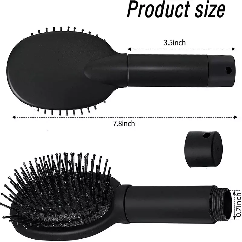 Новая расческа для волос секретное хранилище Скрытая безопасная переводная щетка для волос сейф с ключом для Хранения Драгоценностей для спальни ванной комнаты