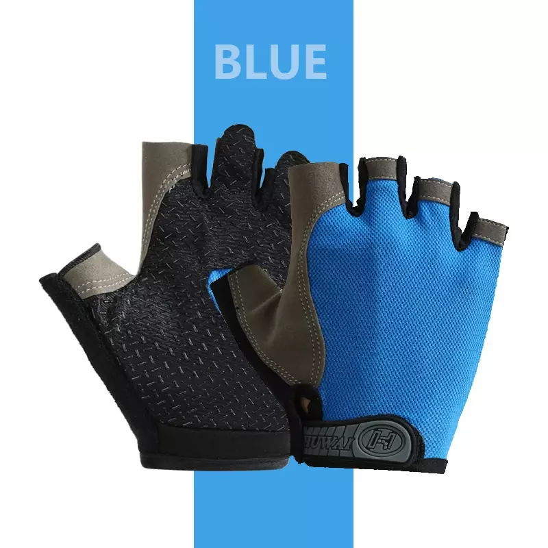 Перчатки спортивные без пальцев для мужчин и женщин, Нескользящие дышащие митенки для тренировок в спортзале, бодибилдинга, велоспорта