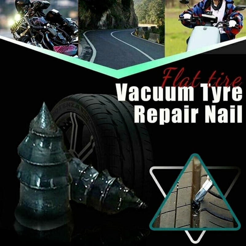 Universal Vacuum Tyre Repair Nail Kit for Car Motorcycle Scooter Tubeless Rubber Nails Tire Puncture Repairing Glue Tool