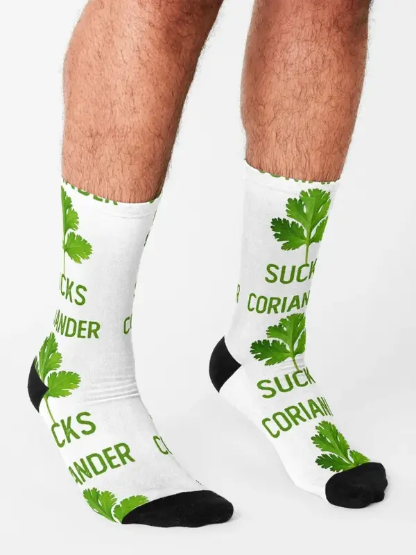 Coriander sucks! Socks christmas gift Hiking boots floor halloween Socks Female Men's