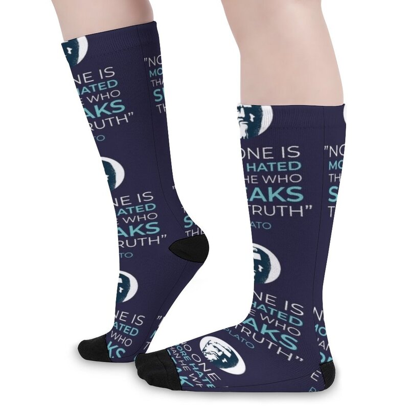 Философские, философийские, платформенные носки с цитатами, носки для бега, мужские незаменимые женские носки, высокие мужские Размеры