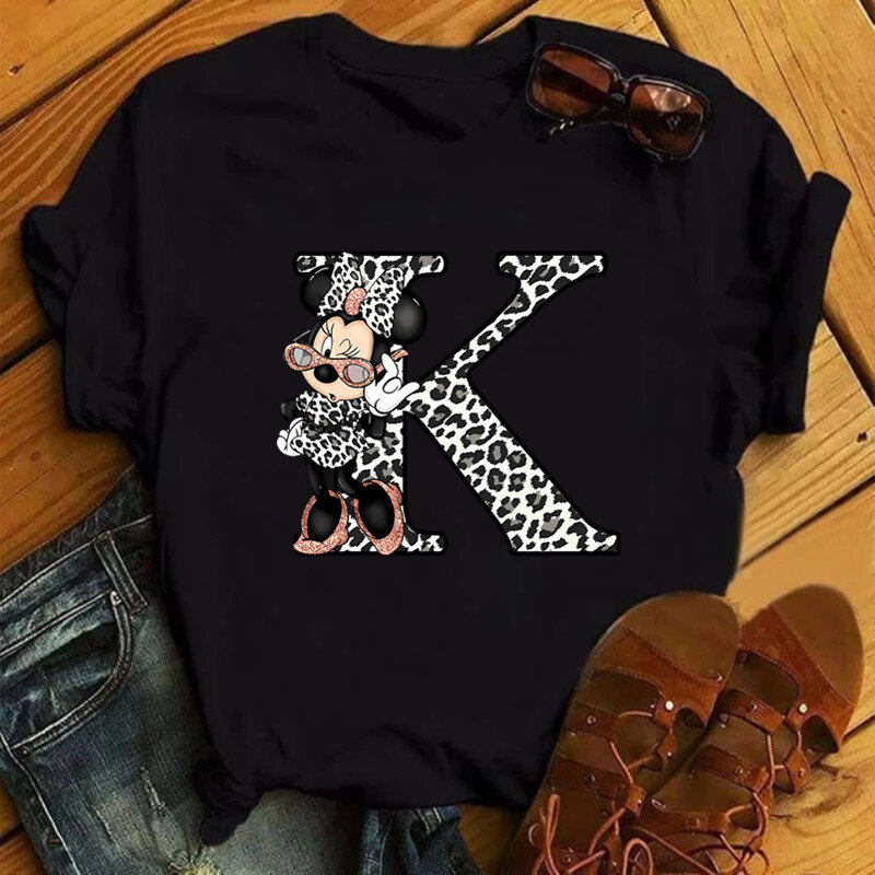 Женская футболка с коротким рукавом и принтом «Минни Маус»