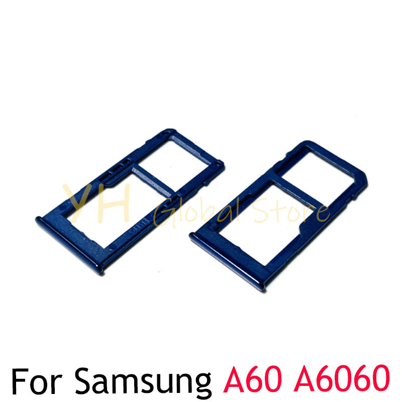 สำหรับซัมซุงกาแล็คซี่ A60 A80 A70 A6060 A805F ซิมการ์ดช่องใส่ซิมการ์ดอะไหล่ซ่อมแซมซิมการ์ด