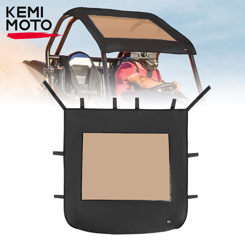 Kemimoto utv Sonnenschutz Softtop Canvas Dach tönung wasserdicht 1680d kompatibel mit Polaris rzr xp 2014/Turbo/2023 2015-2018